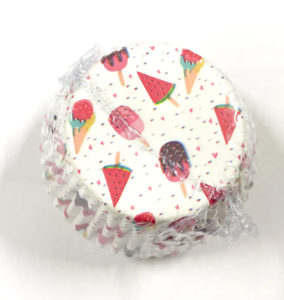 Форма для кексов бумажная 7х3 см 100 шт/уп