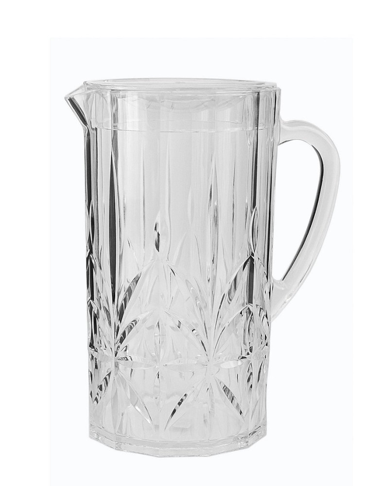 Кувшин из поликарбоната с крышкой прозрачный 2,5 л