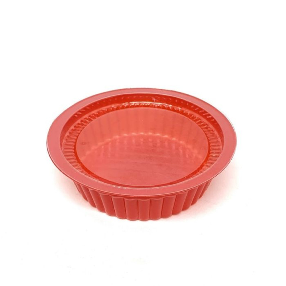 Упаковка ПС-42д Красное из полистирола, 100 мл, 1000 шт/ящ