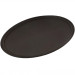 Поднос овальный с антискользящим покрытием коричневый 68,5х56х3 см
