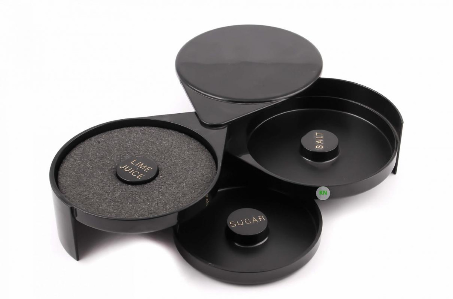 Риммер барный 3 ячейки черный 20х16х7,5 см