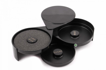 Риммер барный 3 ячейки черный 20х16х7,5 см