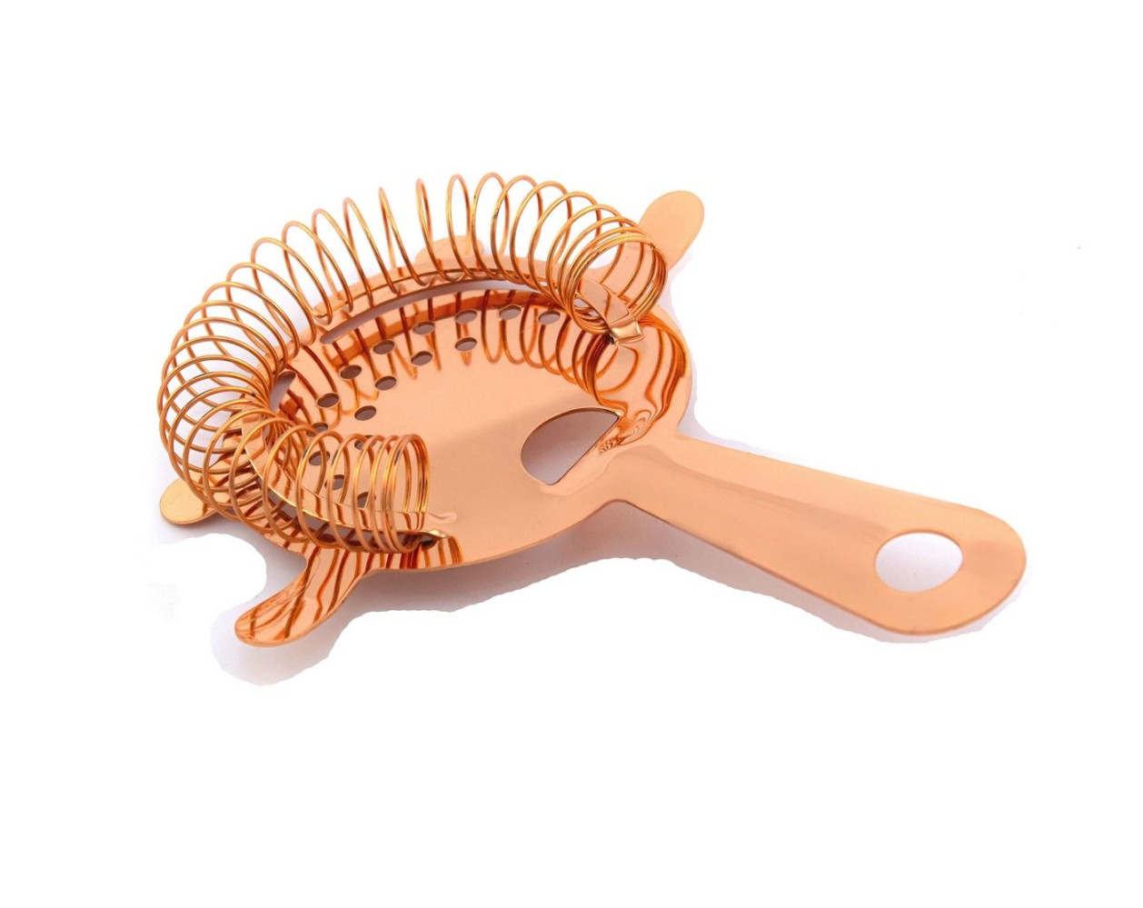 Стрейнер Хавторн из нержавеющей стали с медным покрытием с 4-мя ушками 8,5 см