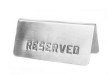 Табличка для бронирования Reserved настольная из нержавеющей стали 12х5,3 см 