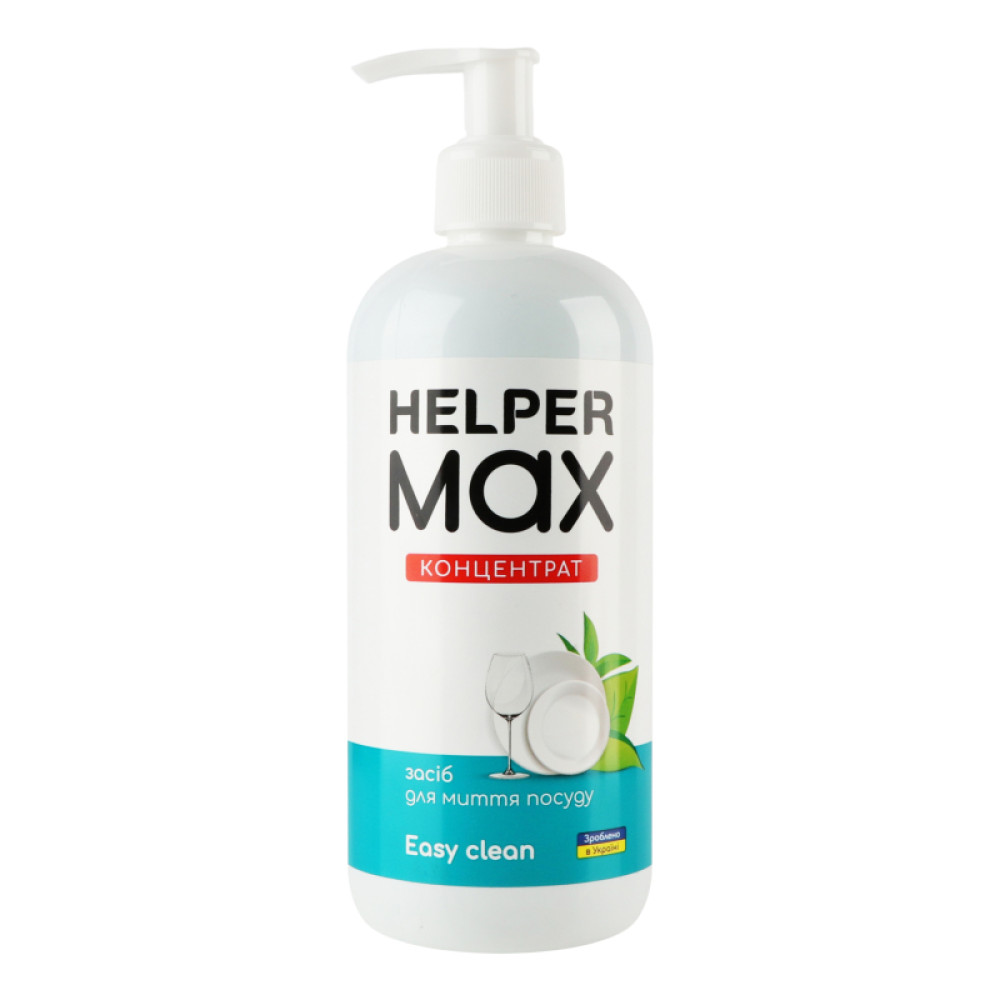 Средство для мытья посуды концентрат Helper Max Easy Clean с дозатором 500 мл