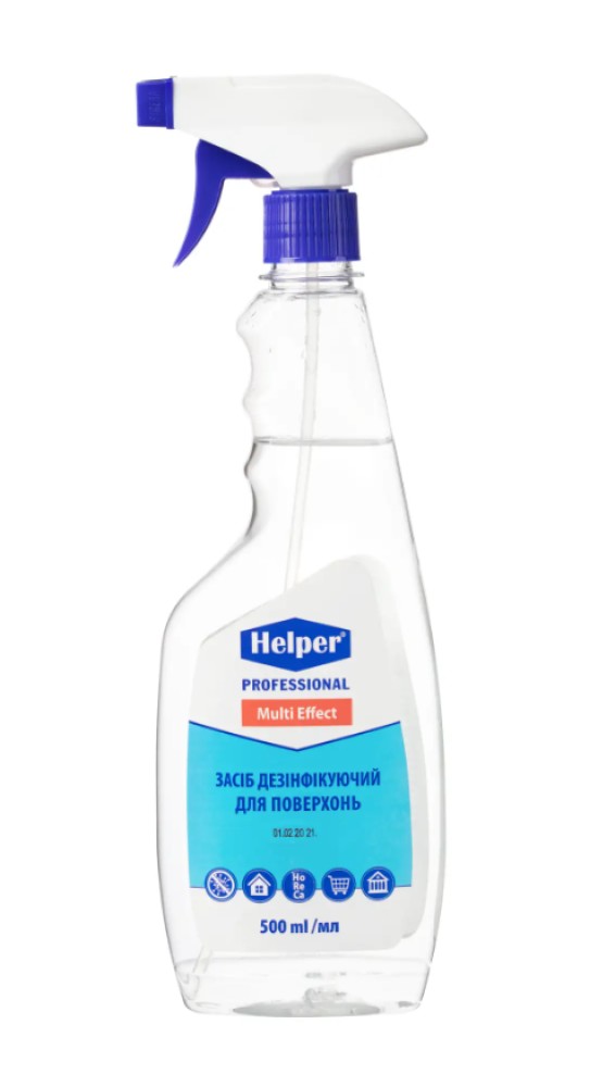 Дезинфицирующее средство для поверхностей Helper Prof Multi Effect, 500 мл