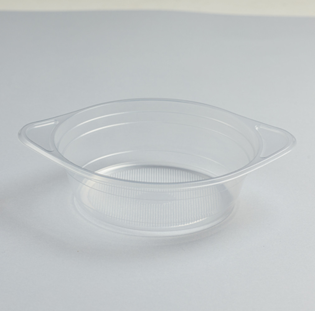Тарелка глубокая пластиковая круглая прозрачная 500 мл 50 шт/уп