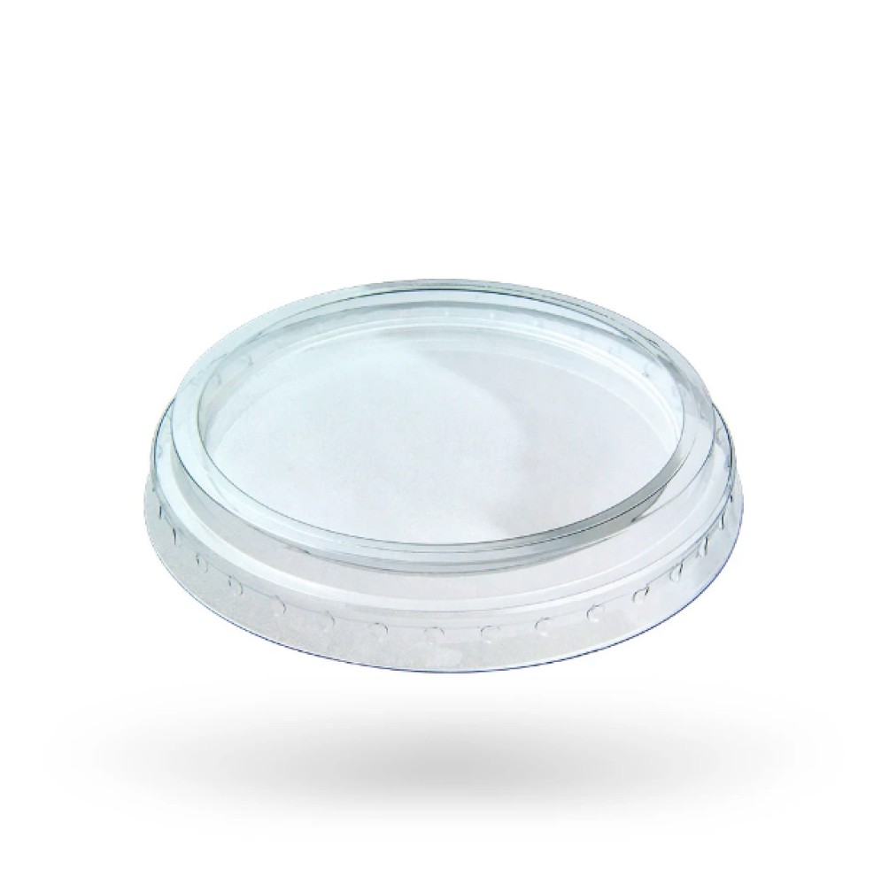 Крышка плоская без отверстия для стакана PET d=95 мм арт. 16250, 16350, 16400, 16600 50 шт/уп