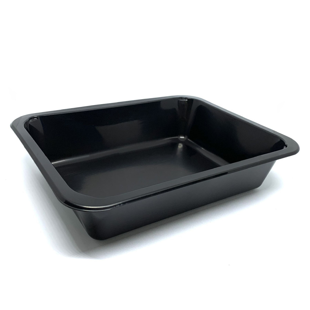 Лоток под запайку пластиковый Т-1 черный 227х178х50 мм 1 шт (50/400)