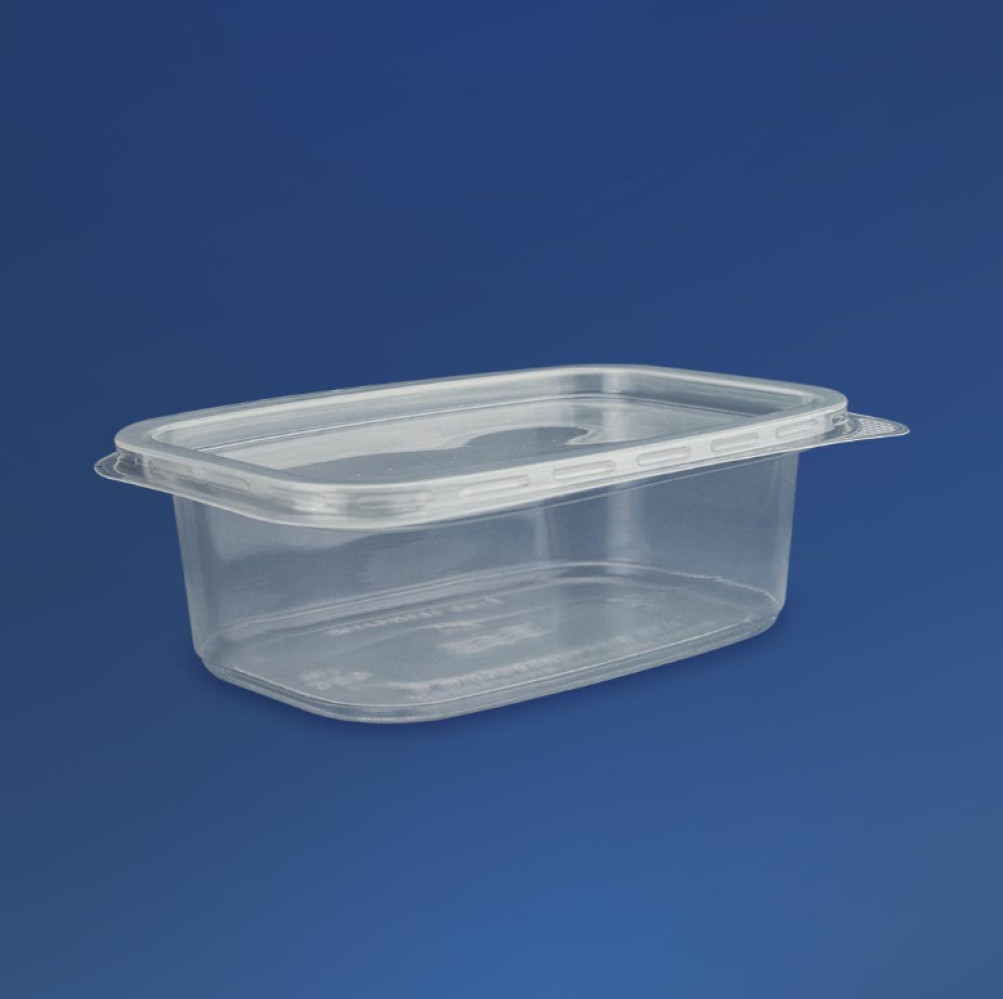 Контейнер пластиковый ПП-116-350 с крышкой прозрачный 350 мл 140х98х47 мм 800 шт/ящ