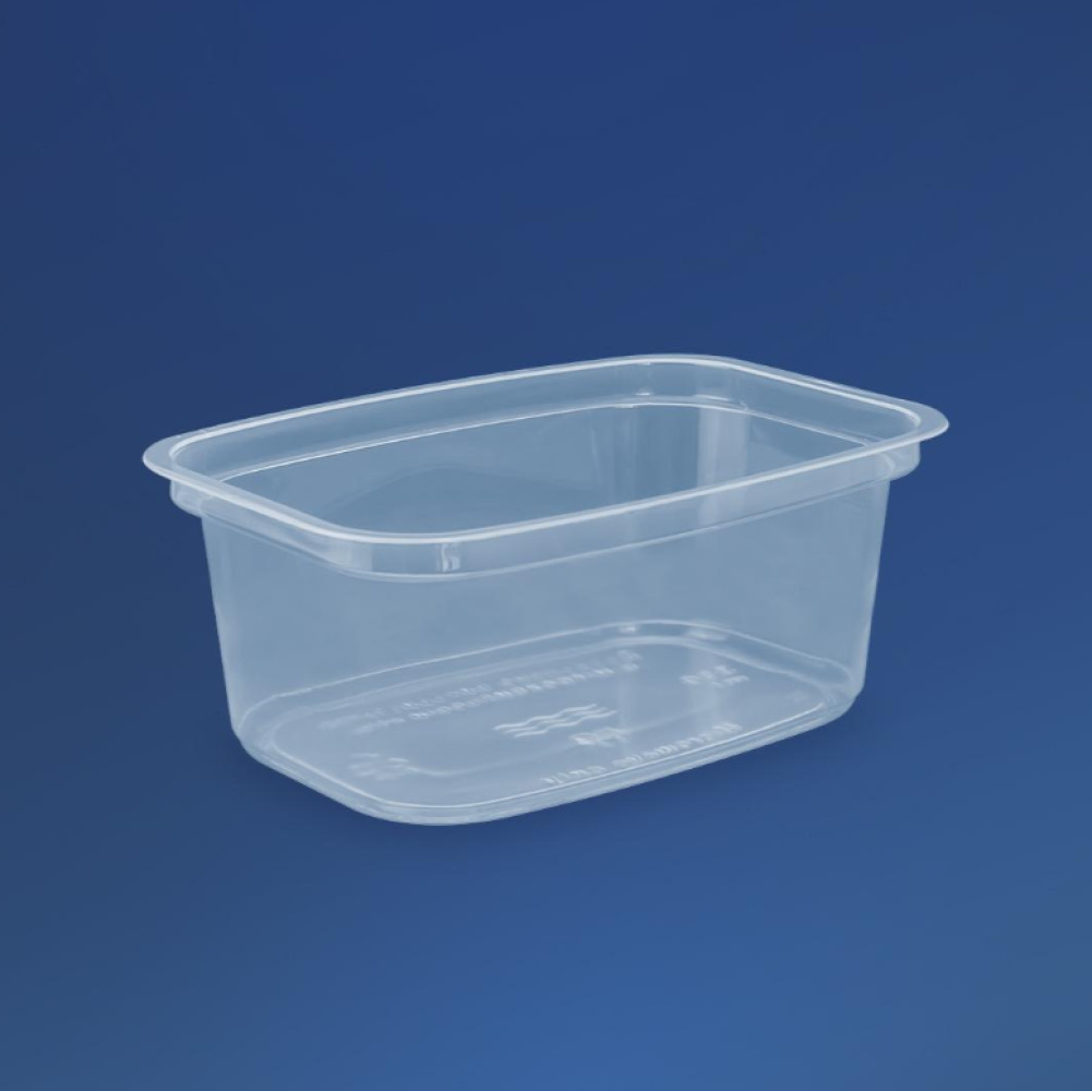 Контейнер пластиковый ПП-116-500 с крышкой прозрачный 500 мл 140х98х63 мм 800 шт/ящ