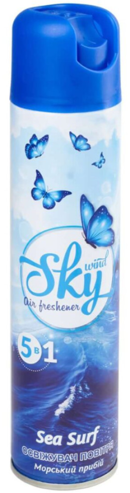 Освежитель воздуха аэрозоль Sky Wind Морской прибой 300 мл