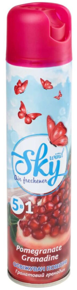 Освежитель воздуха аэрозоль Sky Wind Гранатовый гренадин 300 мл