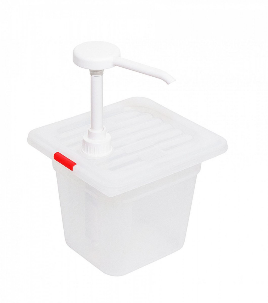 Дозатор для кетчупа из полипропилена с мерной шкалой прозрачный 2 л