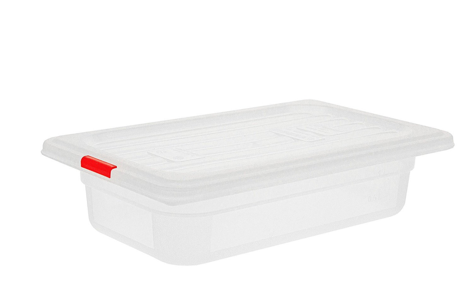 Контейнер пищевой из полипропилена с крышкой прозрачный 1/4 1,5 л 26,5х16,2х6,5 см
