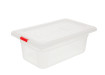 Контейнер пищевой из полипропилена с крышкой прозрачный 1/4 2 л 26,5х16,2х10 см