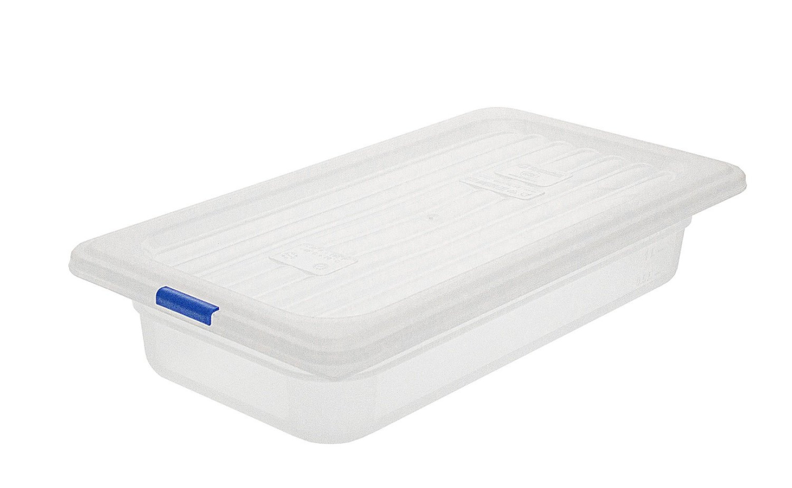 Контейнер пищевой из полипропилена с крышкой прозрачный 1/3 2 л 32,5х17,6х6,5 см