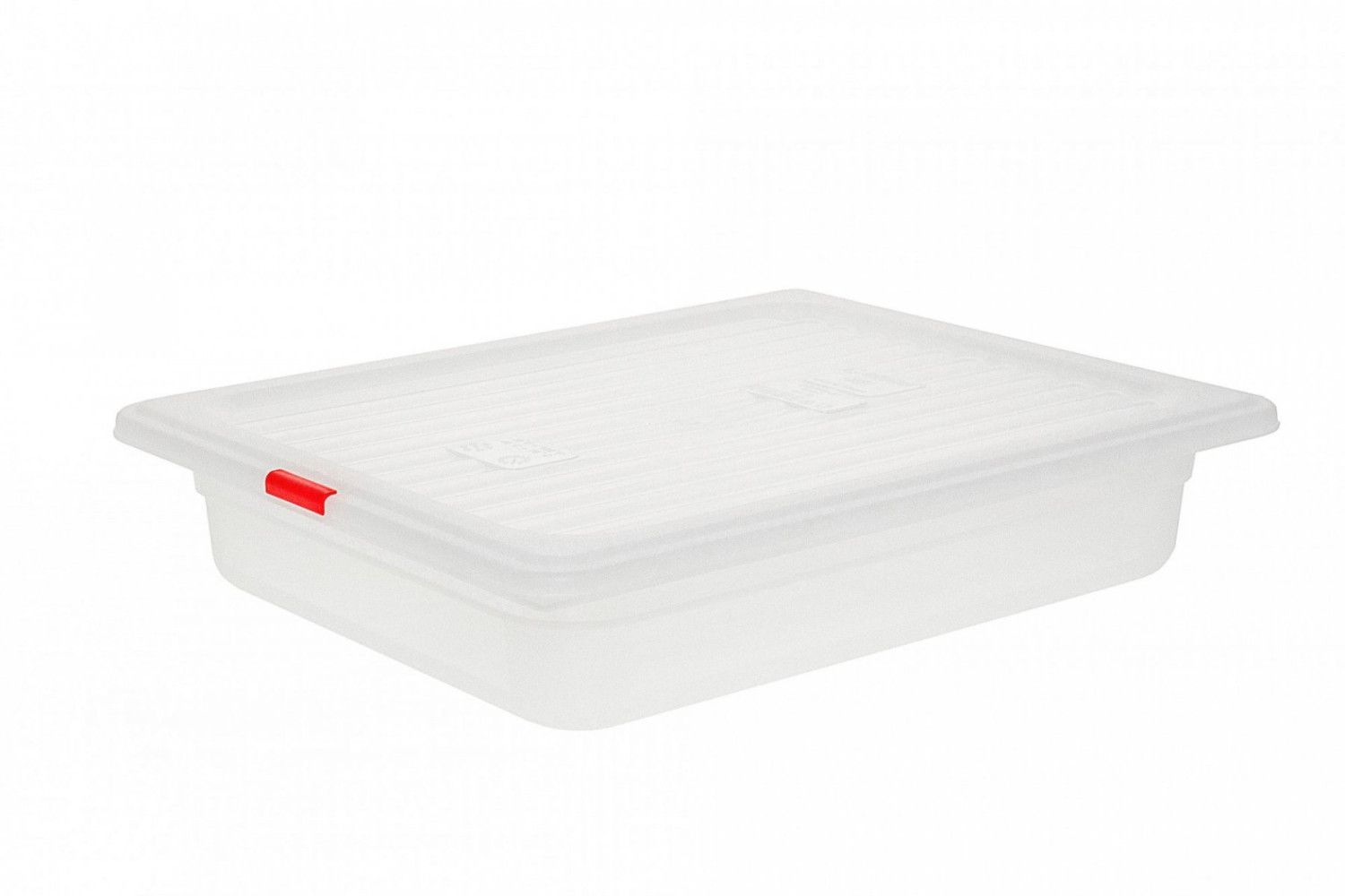 Контейнер пищевой из полипропилена с крышкой прозрачный 1/2 3 л 32,5х26,5х6,5 см