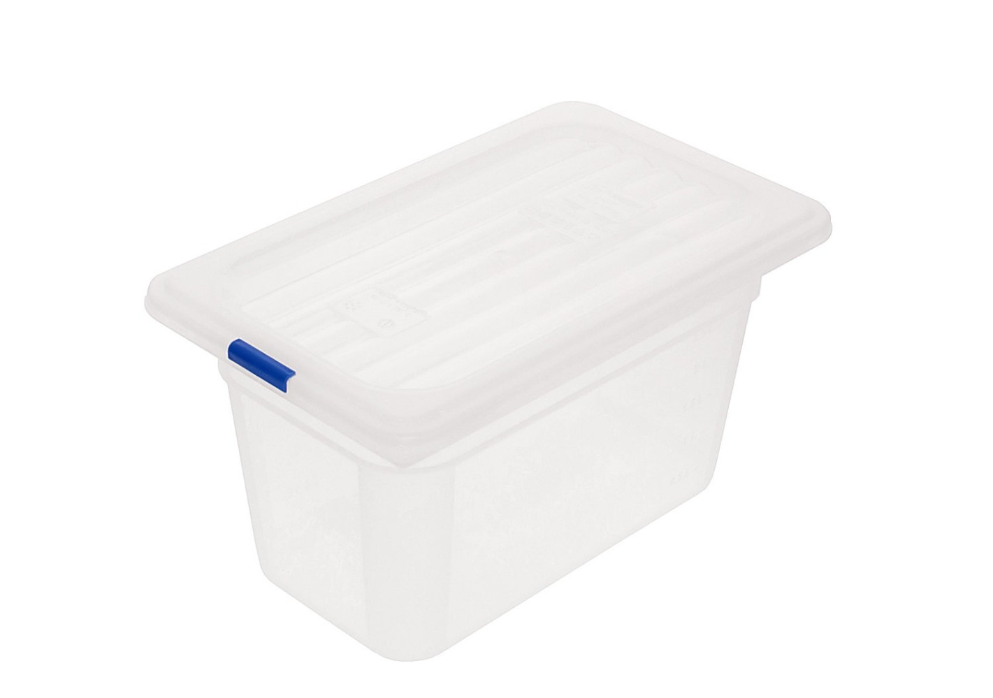 Контейнер пищевой из полипропилена с крышкой прозрачный 1/4 3,5 л 26,5х16,2х15 см