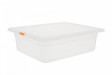 Контейнер пищевой из полипропилена с крышкой прозрачный 1/2 5 л 32,5х26,5х10 см