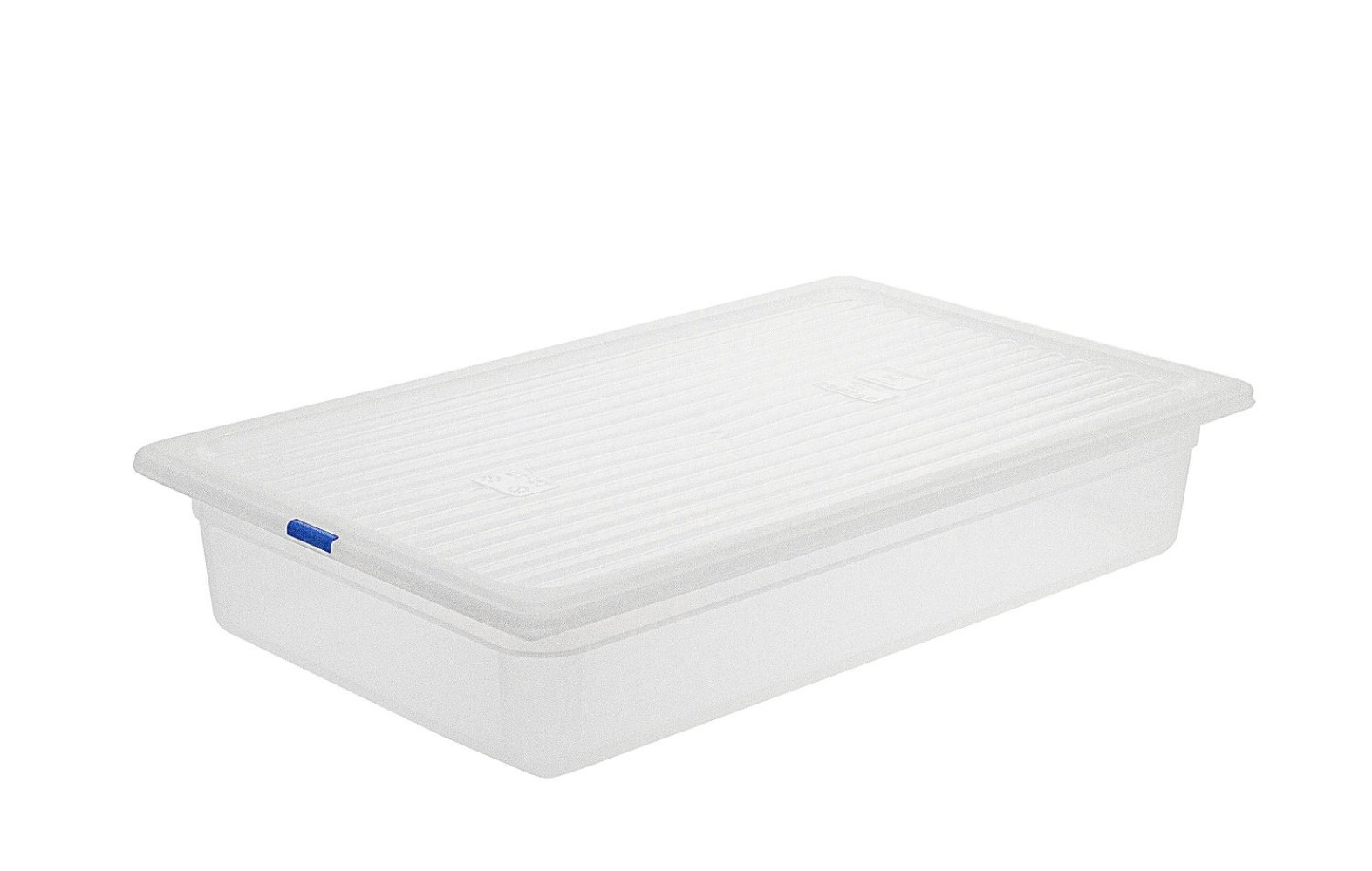 Контейнер пищевой из полипропилена с крышкой прозрачный 1/1 12 л 52,7х32,5х10 см