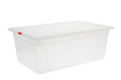 Контейнер пищевой из полипропилена с крышкой прозрачный 1/1 24 л 52,7х32,5х20 см