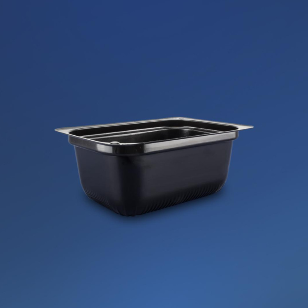 Соусник пластиковый ПС-190 черный 80 мл 83х60х35 мм 2000 шт/ящ