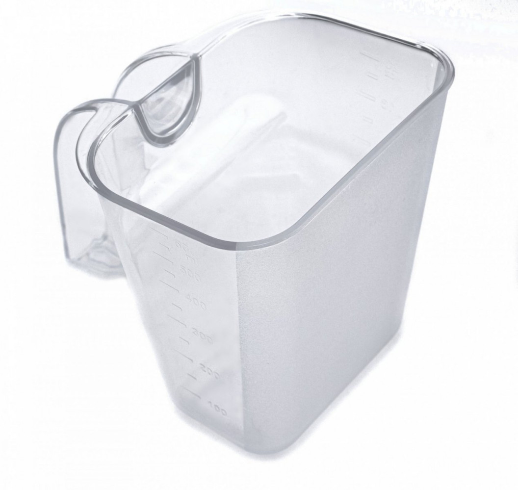Совок для сыпучих из поликарбоната с мерной шкалой прозрачный 600 мл 14х10,4х25 см