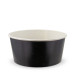 Салатник бумажный круглый черный с белым дном 750 мл d=145 мм h=67 мм 50 шт/уп