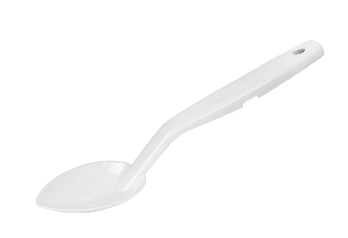 Ложка кухонная из поликарбоната белая 40 мл 29,5 см