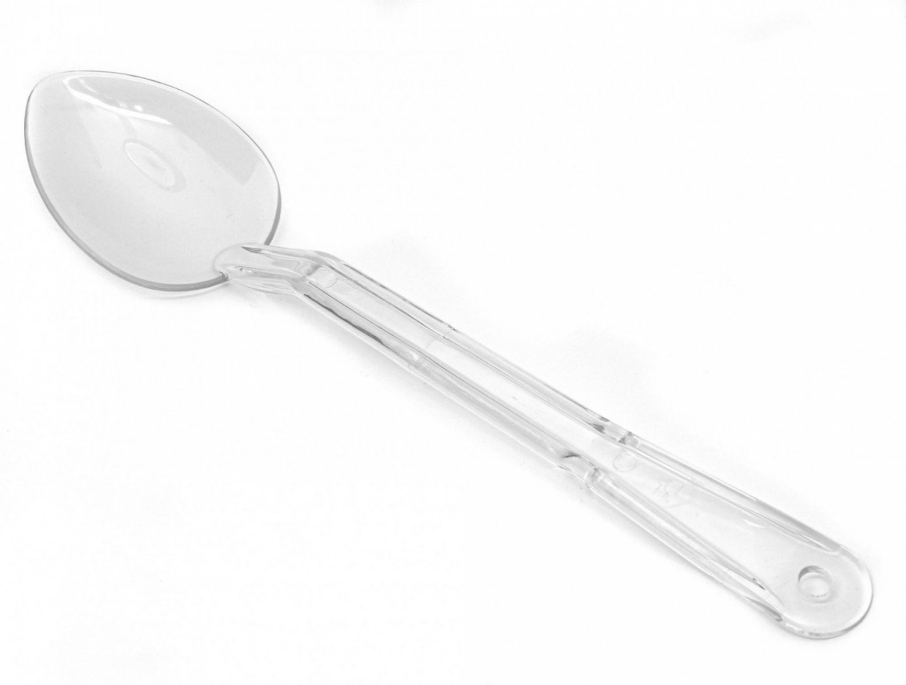 Ложка кухонная из поликарбоната прозрачная 40 мл 33,3 см