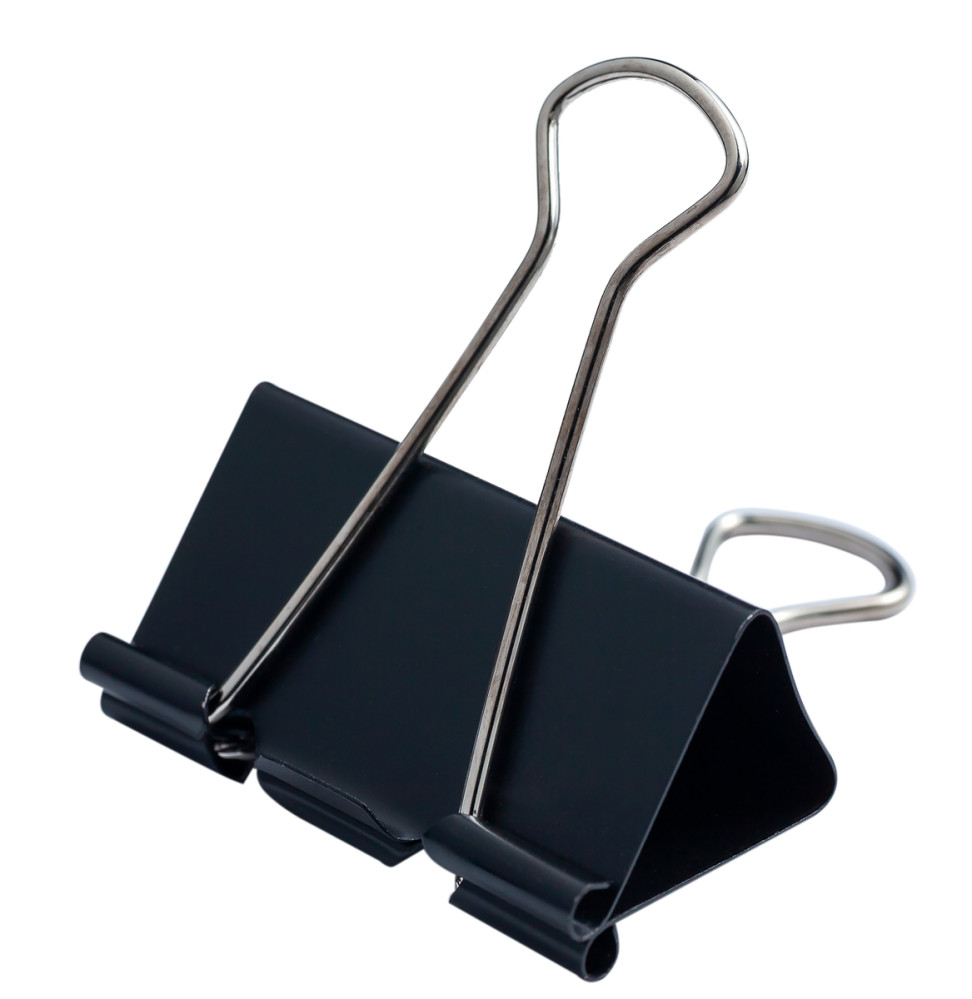 Зажим для бумаги (биндер) Buromax BM.5302 черный 41 мм