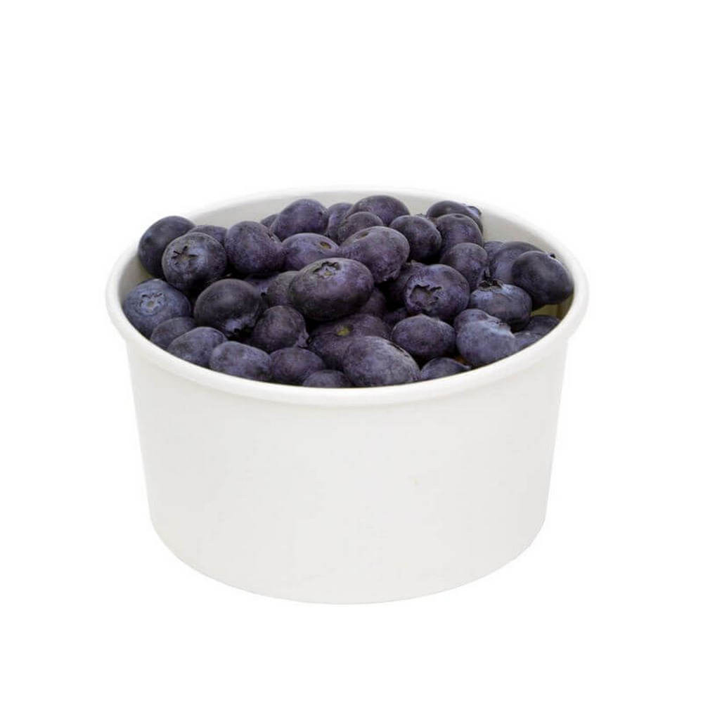 Креманка для мороженого бумажная белая 230 мл d=90 мм h=55 мм 1 шт (50/1000)