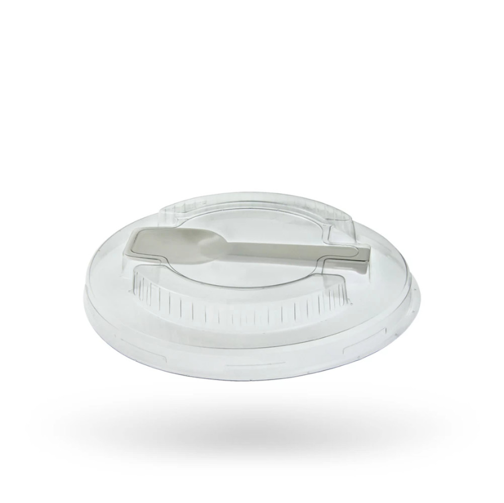 Крышка PP для креманки 60210, 60211 с ложечкой d=90 мм 1 шт (100/1000)