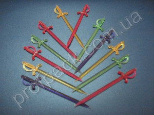 Шпажка для канапе, Шпага, 70 мм, 1000 шт/уп