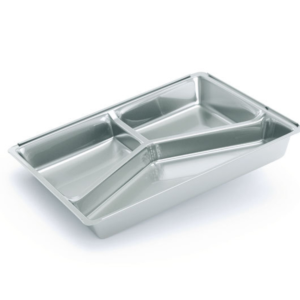Контейнер из фольги прямоугольный 3-х секционный M6L 760 мл 227х177х29 мм 100 шт/уп